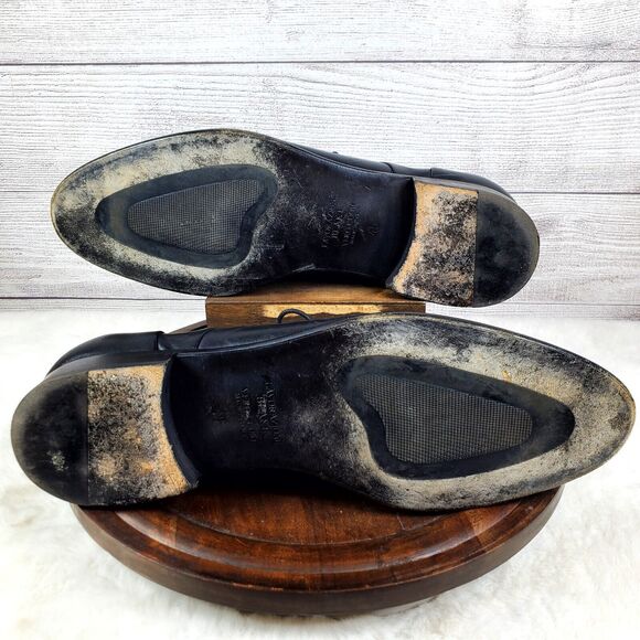 Brecos Handmade LAVORAZIONI BLAKE Black Lace Oxford Size 45 Made In Italy - Picture 8 of 10